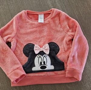 Cute Minnie fleece sweater- toddler 5t
